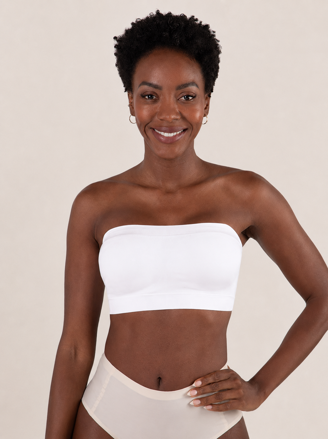 Women's Sexy Strapless No Padding Seamless Front Button Bra