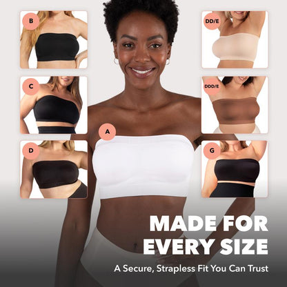 Women's Sexy Strapless No Padding Seamless Front Button Bra